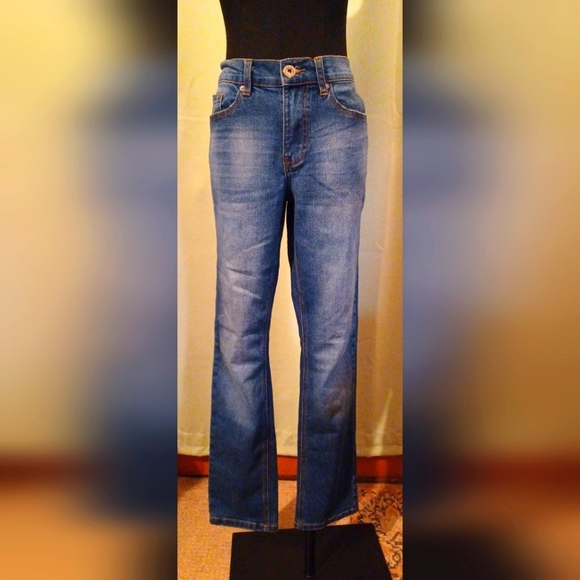 A Request Premium Mens Blue Denim Jeans - Picture 4 of 8